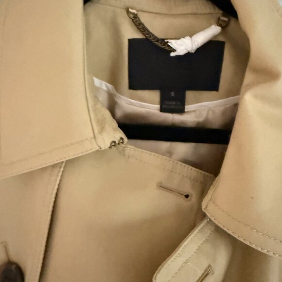 J. Crew Trench Coat Size 8 (worn maybe once) - Picture 2 of 2